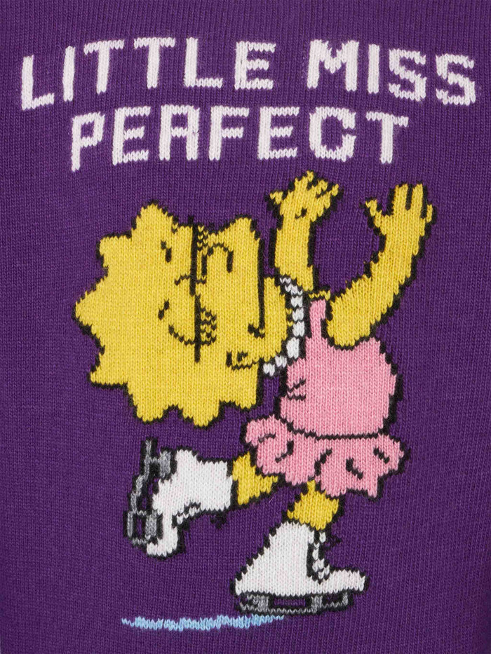 Girl Crewneck Sweater With Lisa Simpson Print | The Special Edition Pink