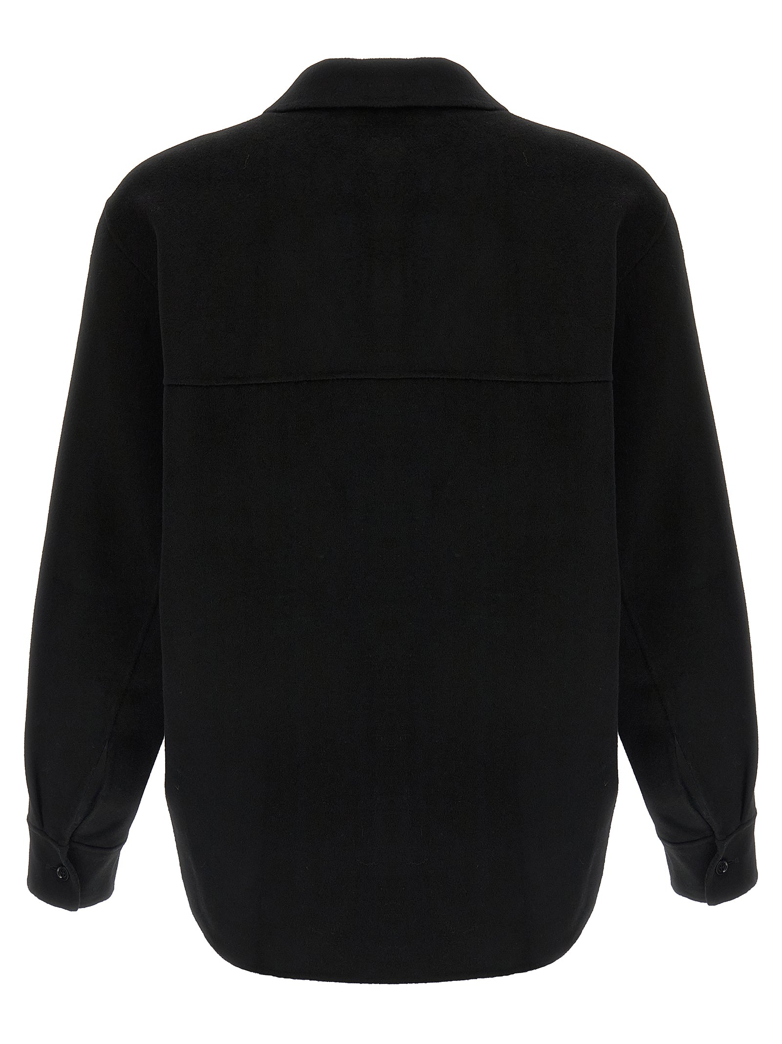 Lenny shirt Black Wool Cashmere Shirt, Blouse