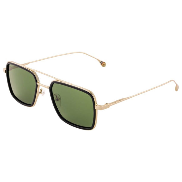 Paul Smith Mens Hugon 52 Mm Gold Black Sunglasses Ps23101s-719-52 One Color
