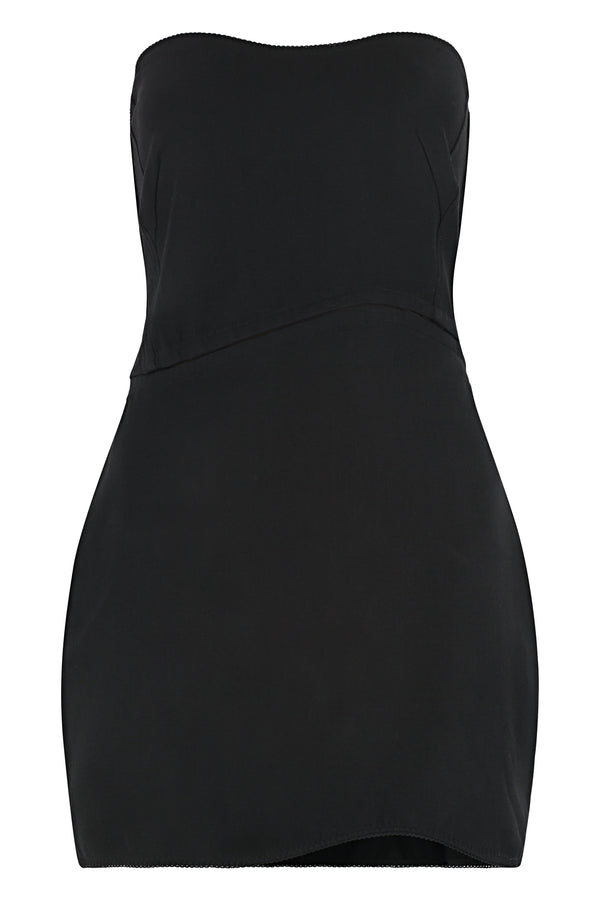 Fitted Black Dress Polyester