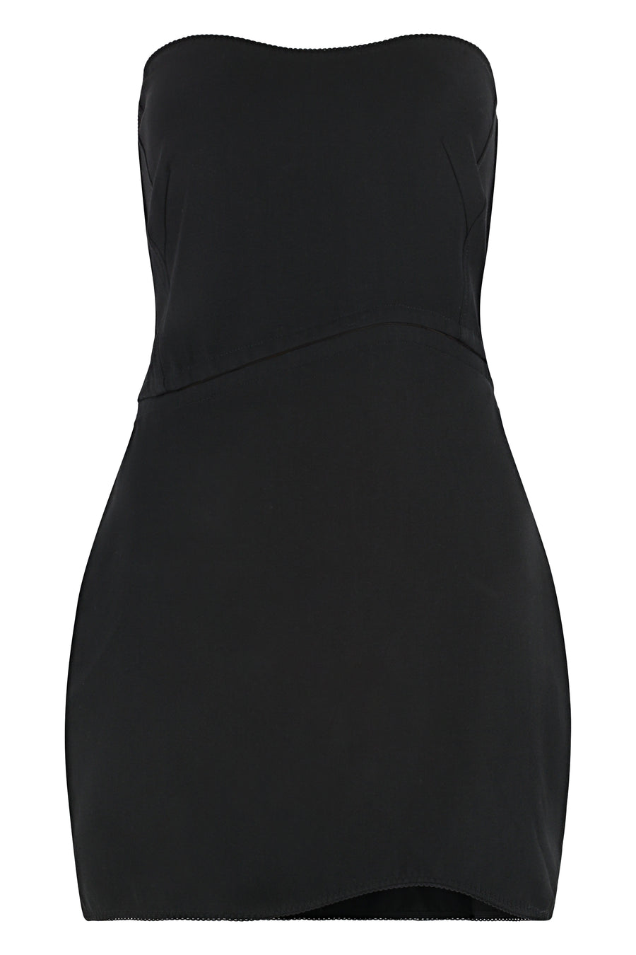 Fitted Black Dress Polyester