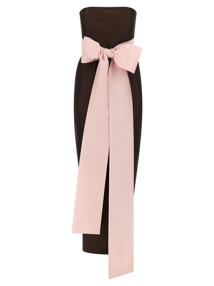 Lina dress Brown Polyester Polyamide Elastane