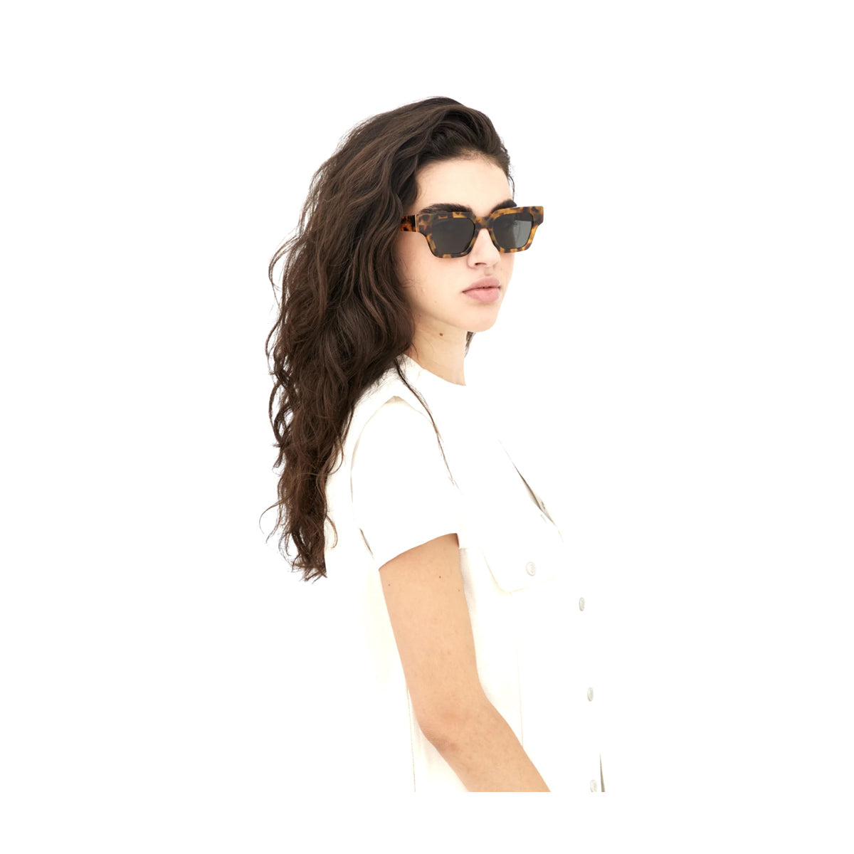 Storia SPOTTED HAVANA Arancione Acetate Occhiali Sole