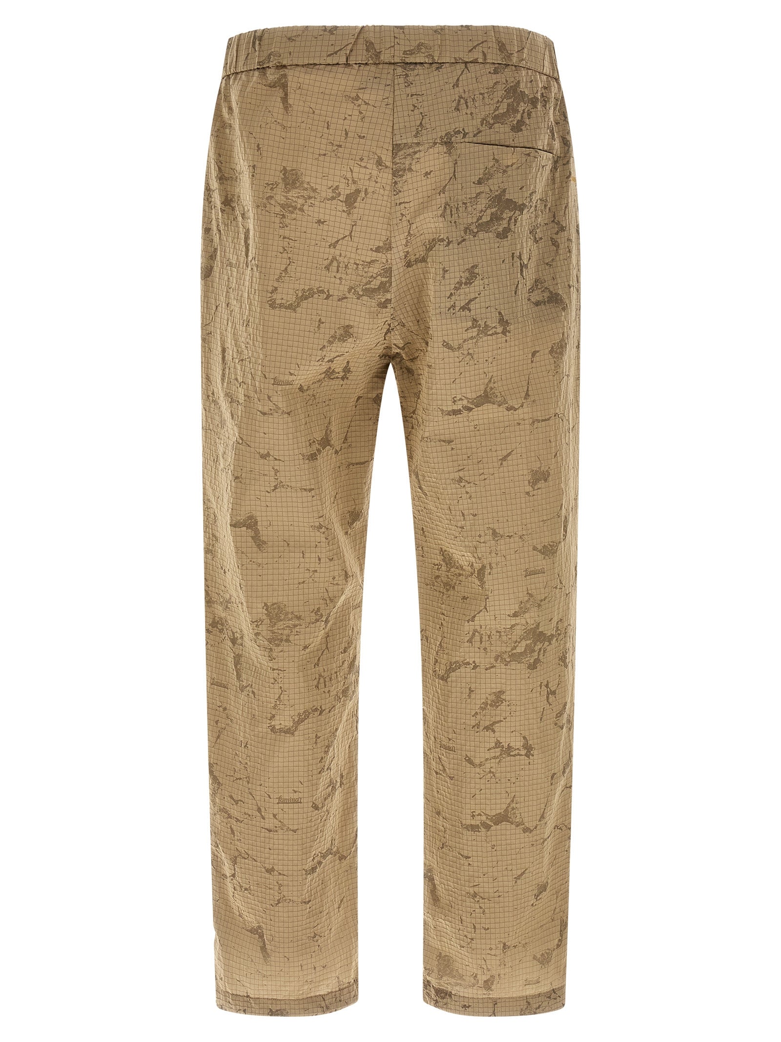 Camouflage Pants Beige Polyamide