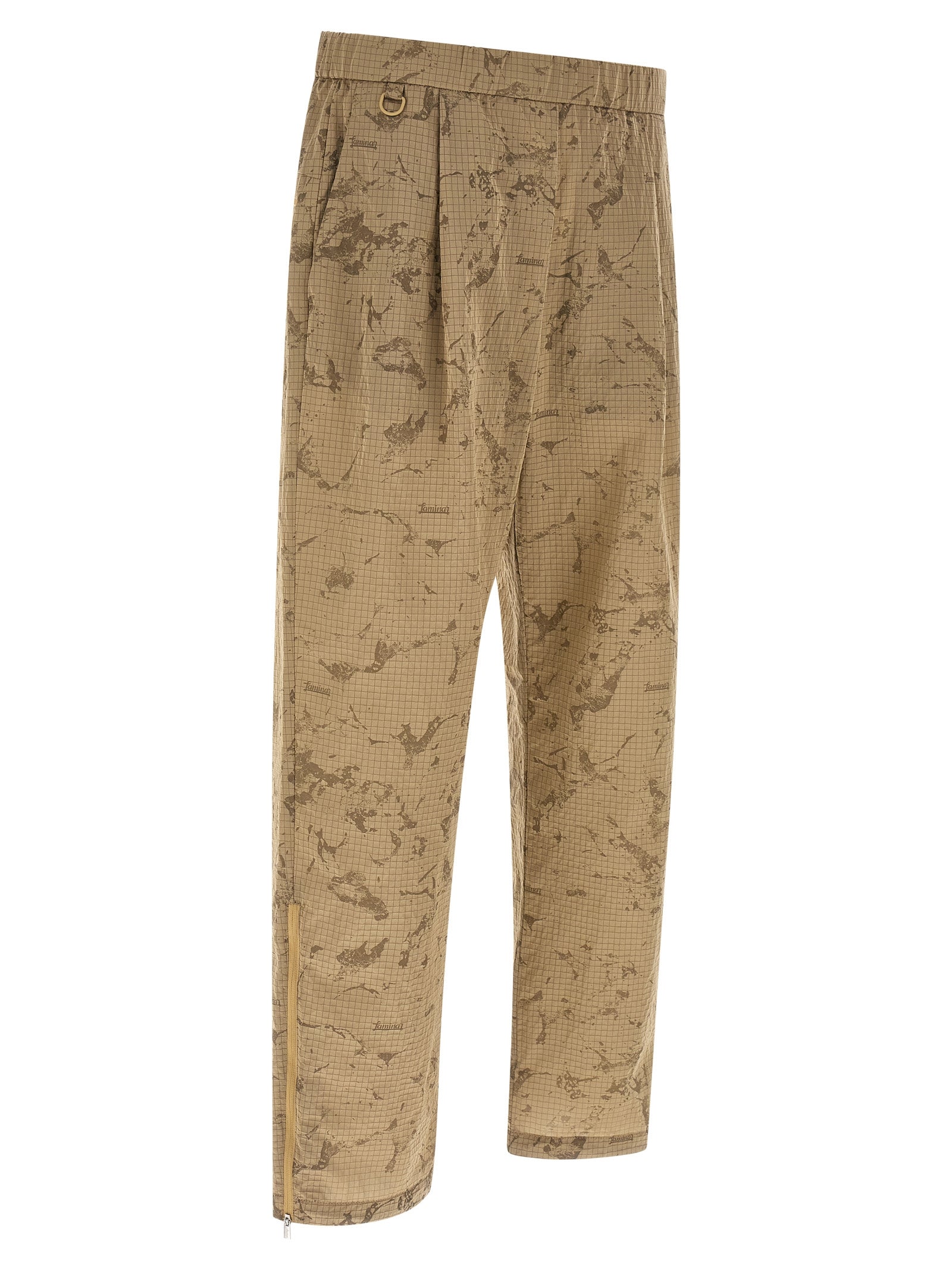 Camouflage Pants Beige Polyamide