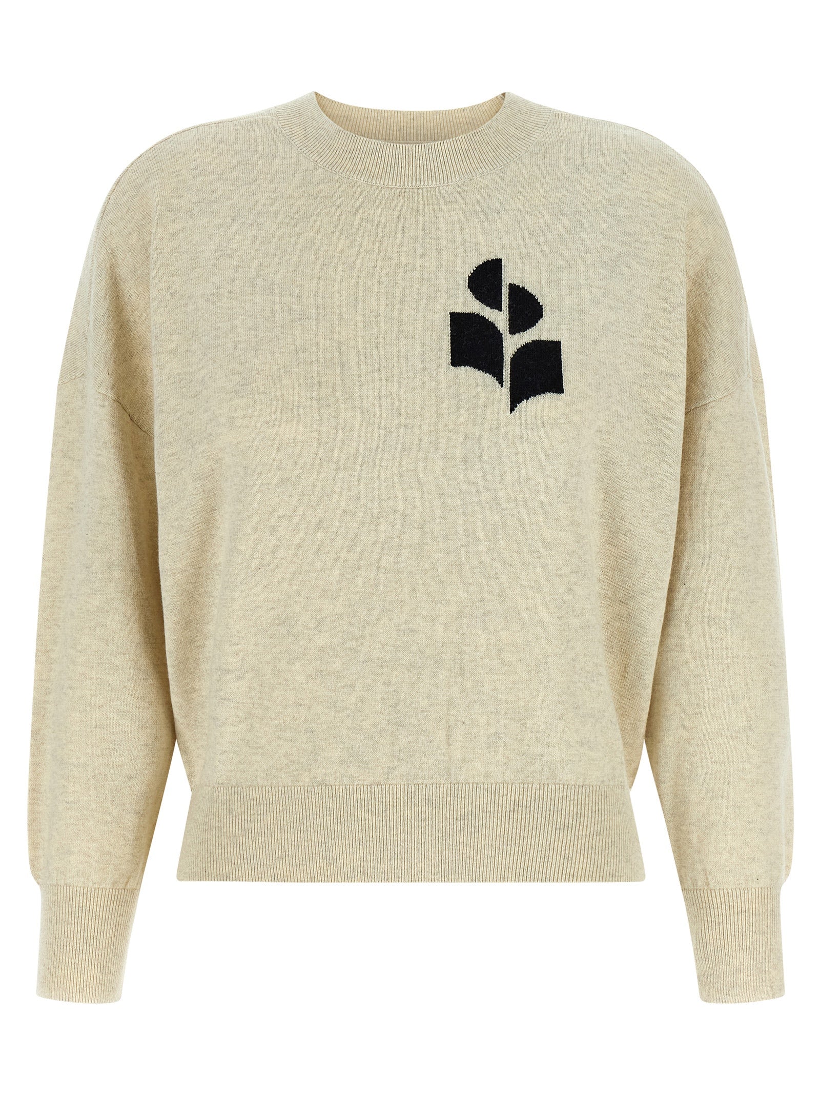 Marisans sweater Gray Cotton Wool Sweater, Cardigans