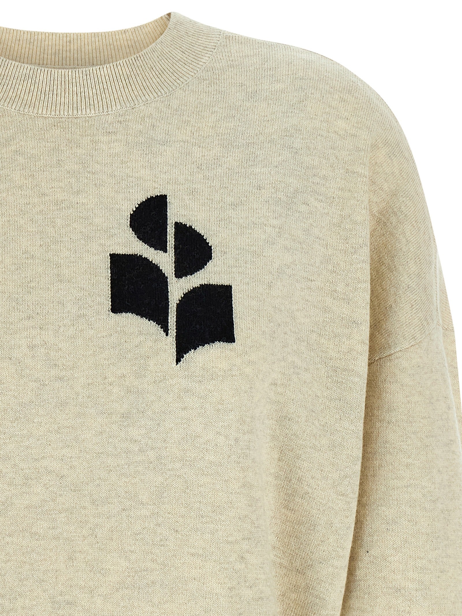 Marisans sweater Gray Cotton Wool Sweater, Cardigans