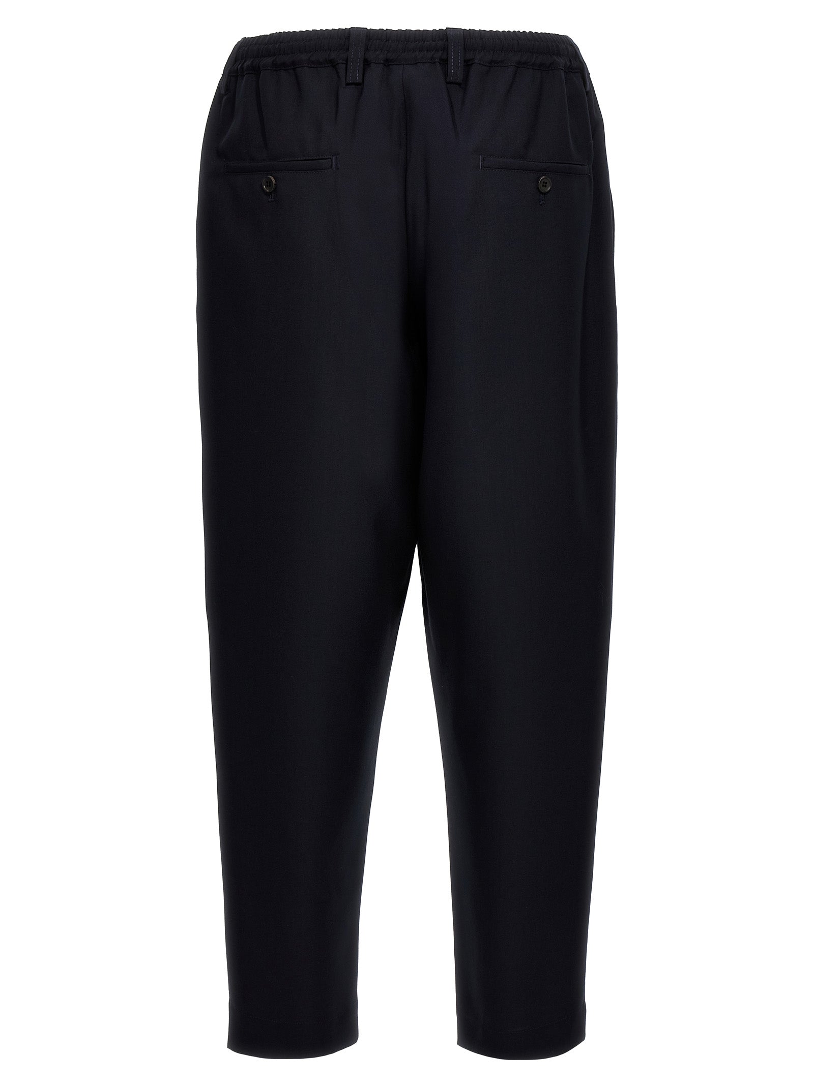 Tropical wool crop pants Blue Virgin