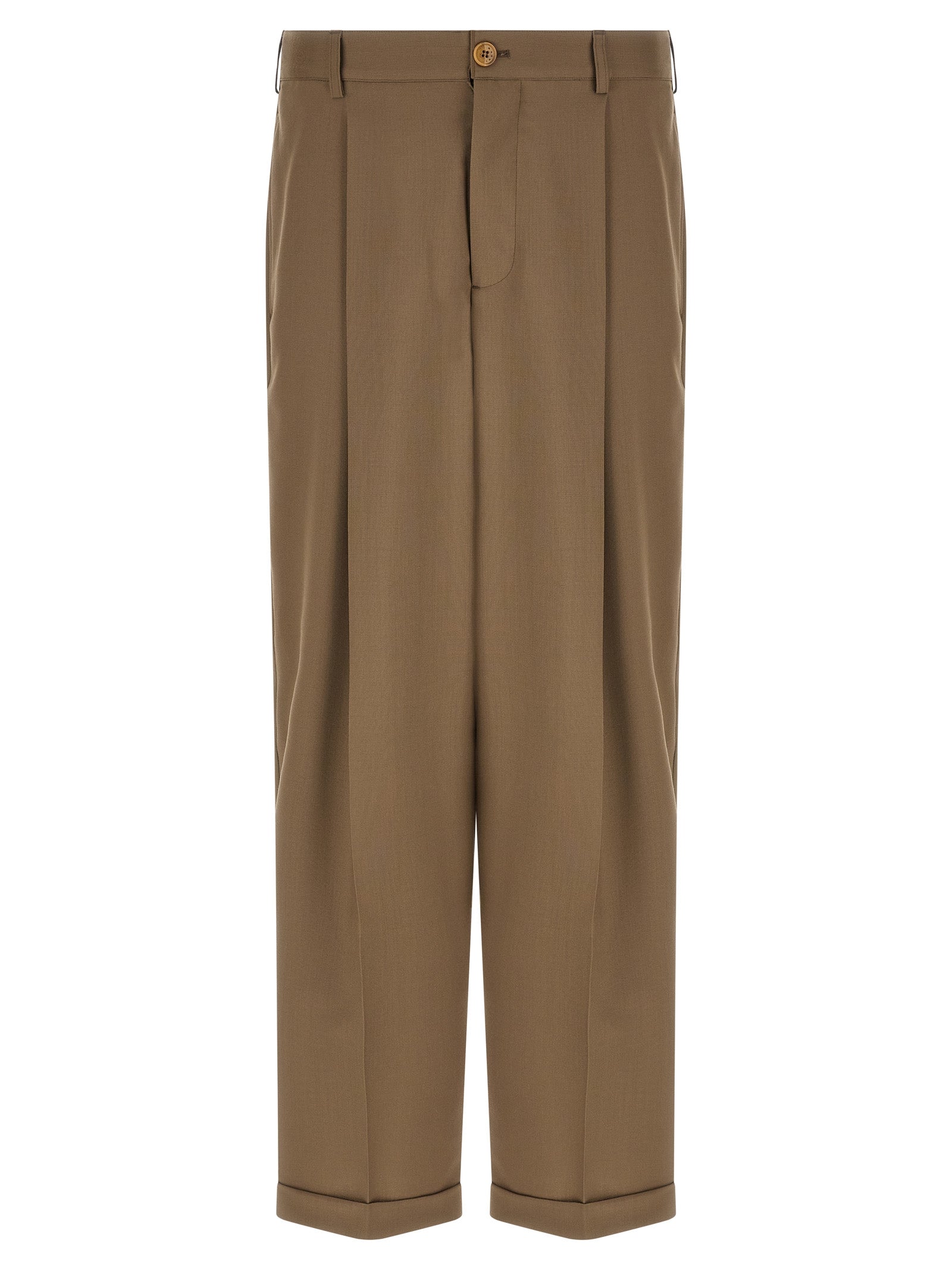 Cool wool pants Beige Virgin