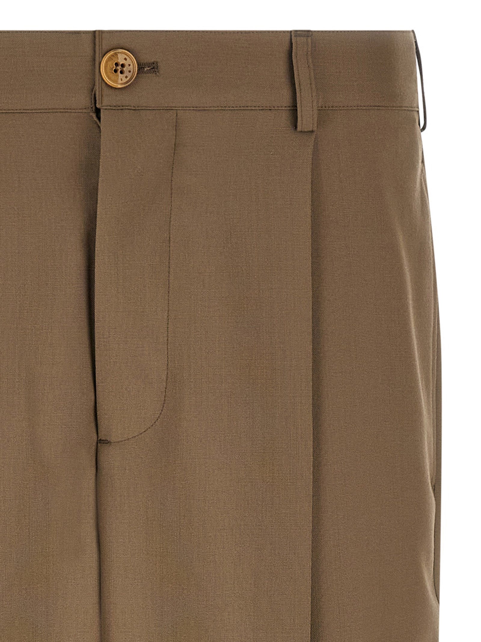 Cool wool pants Beige Virgin