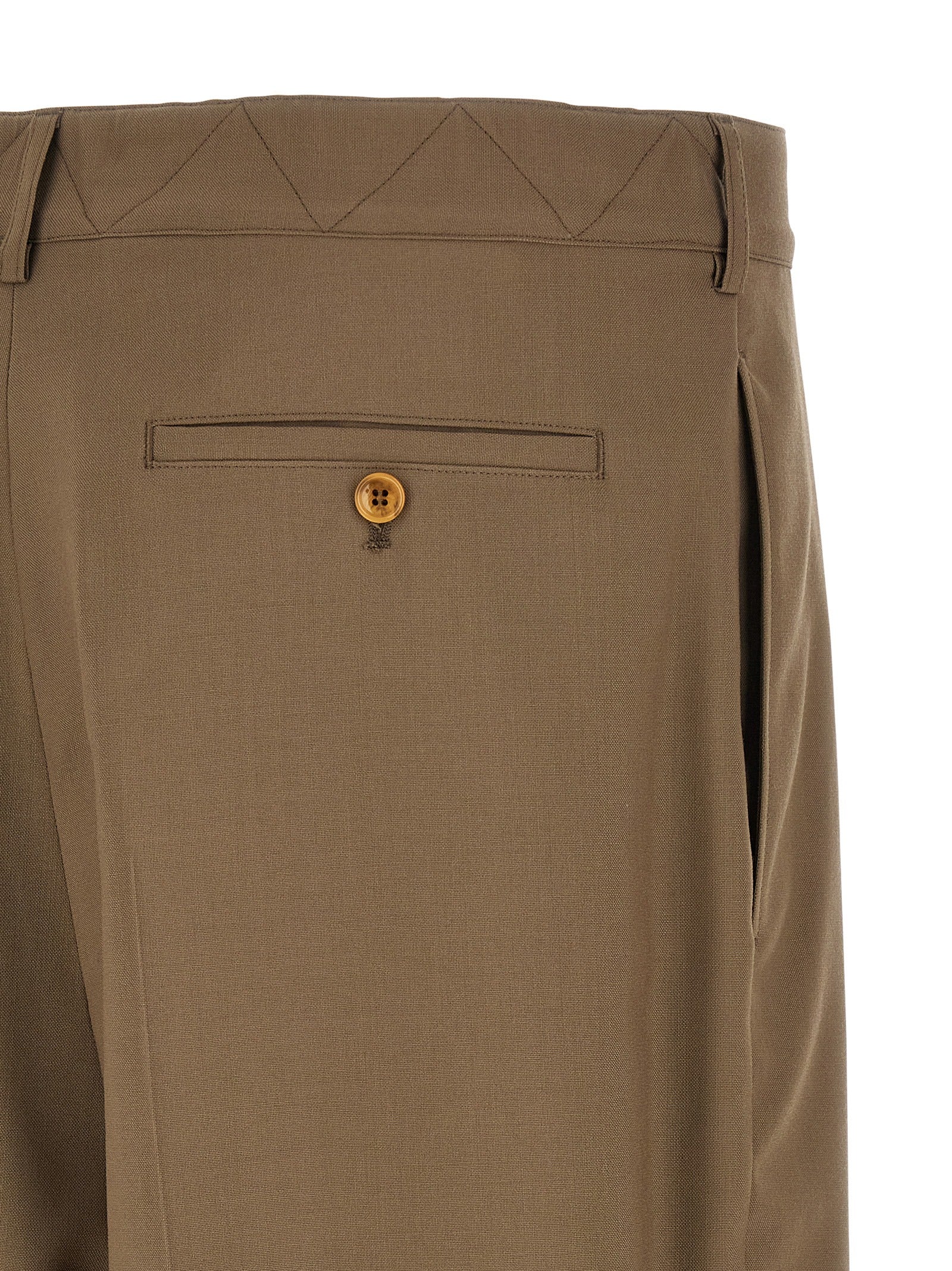 Cool wool pants Beige Virgin