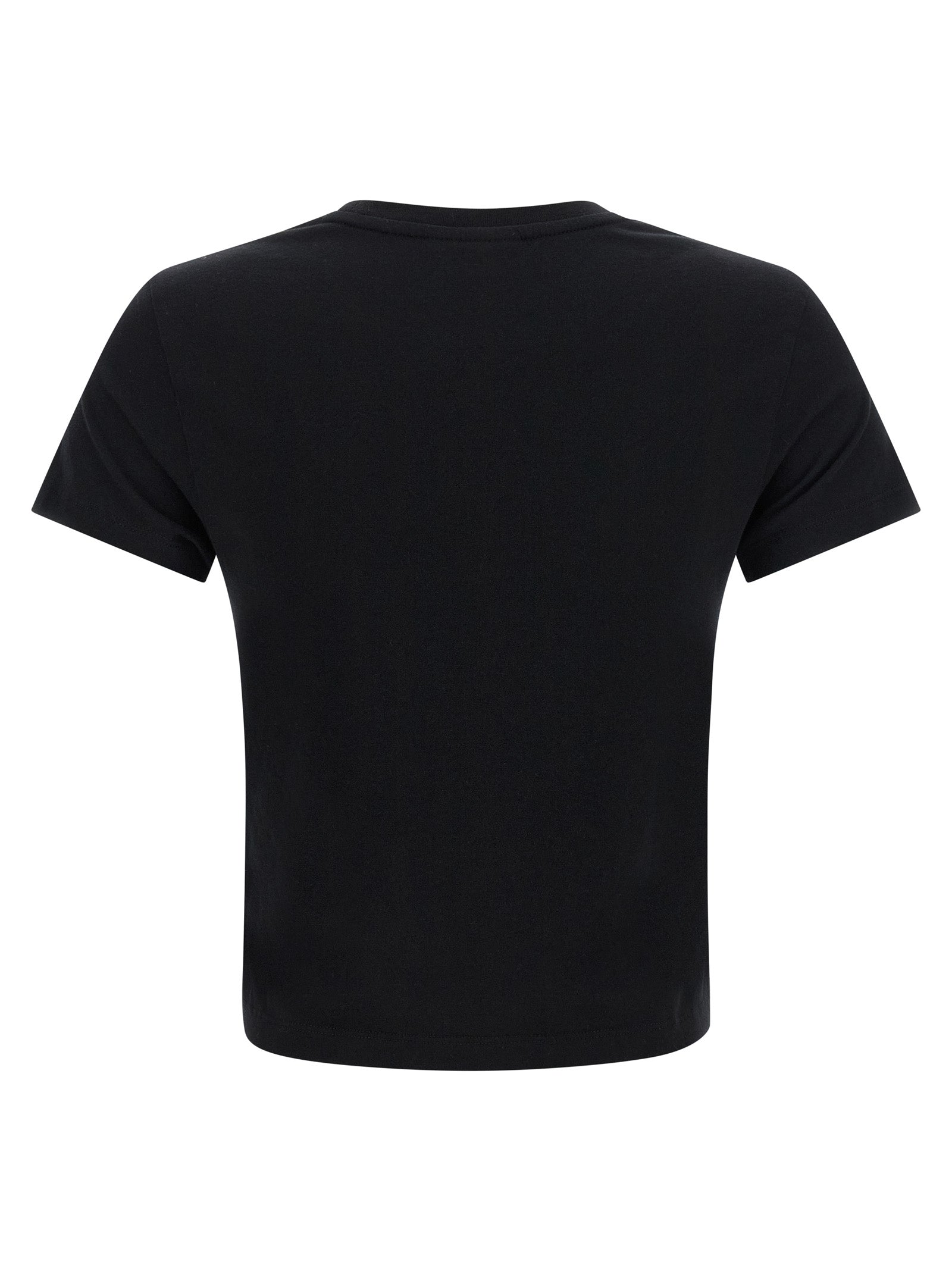 Baby Fox cropped T-shirt Black Cotton