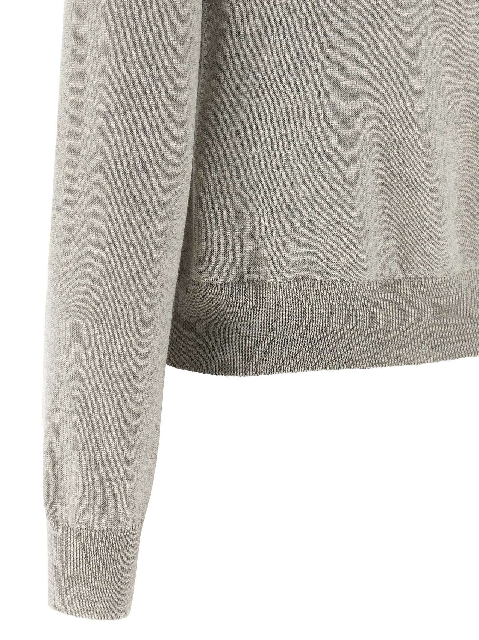 Baby Fox cardigan Gray Extrafine Wool Sweater, Cardigans