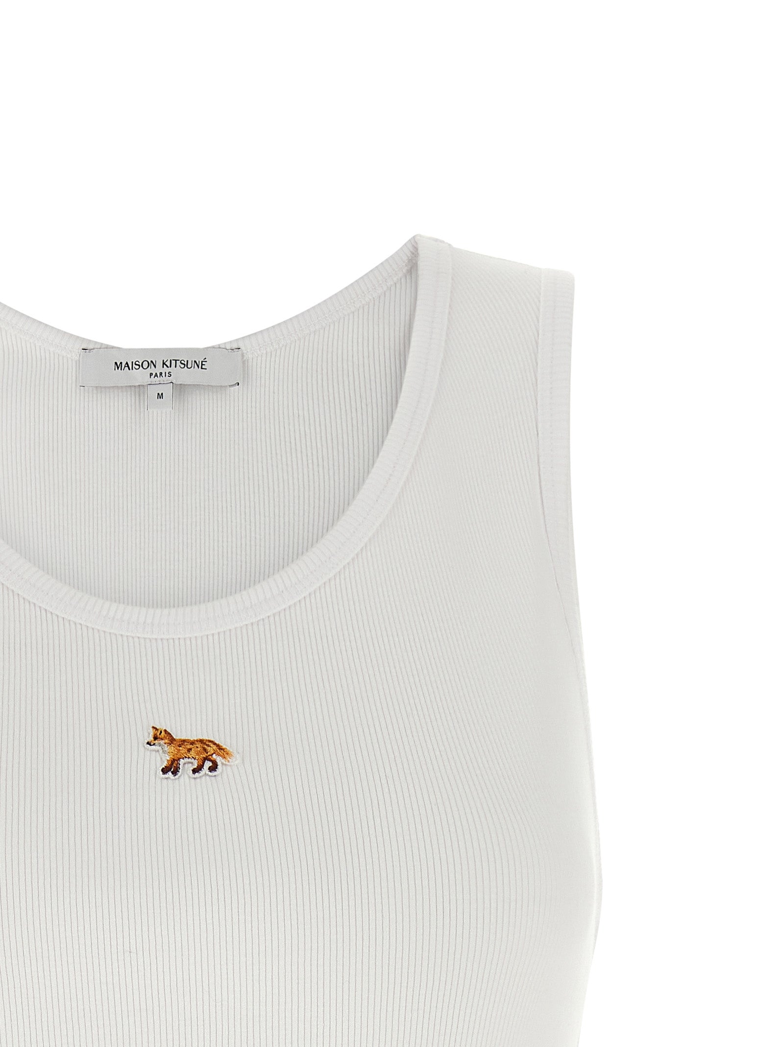 Baby Fox tank top White Cotton Tops