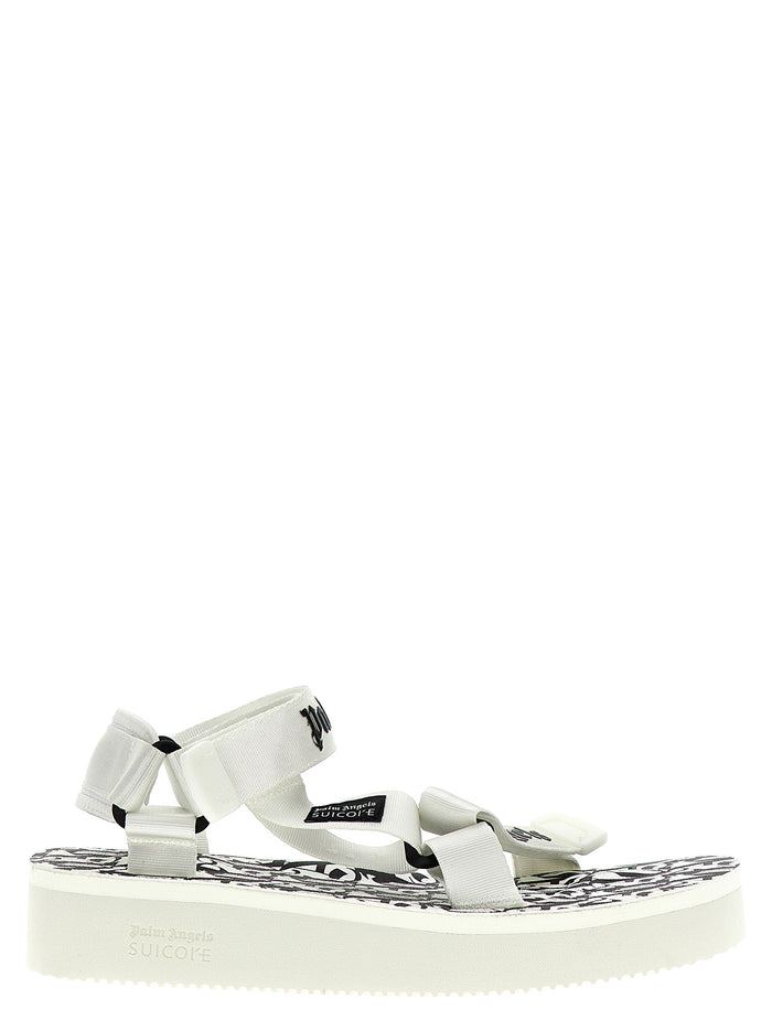 Palm Angels x Suicoke Depa sandals White/black Polyester