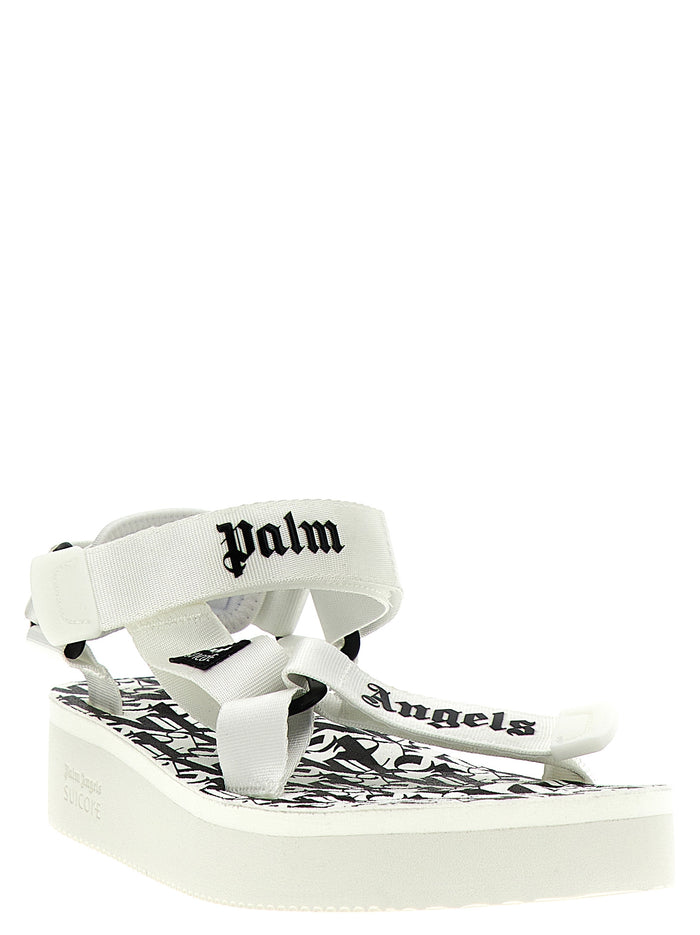 Palm Angels x Suicoke Depa sandals White/black Polyester