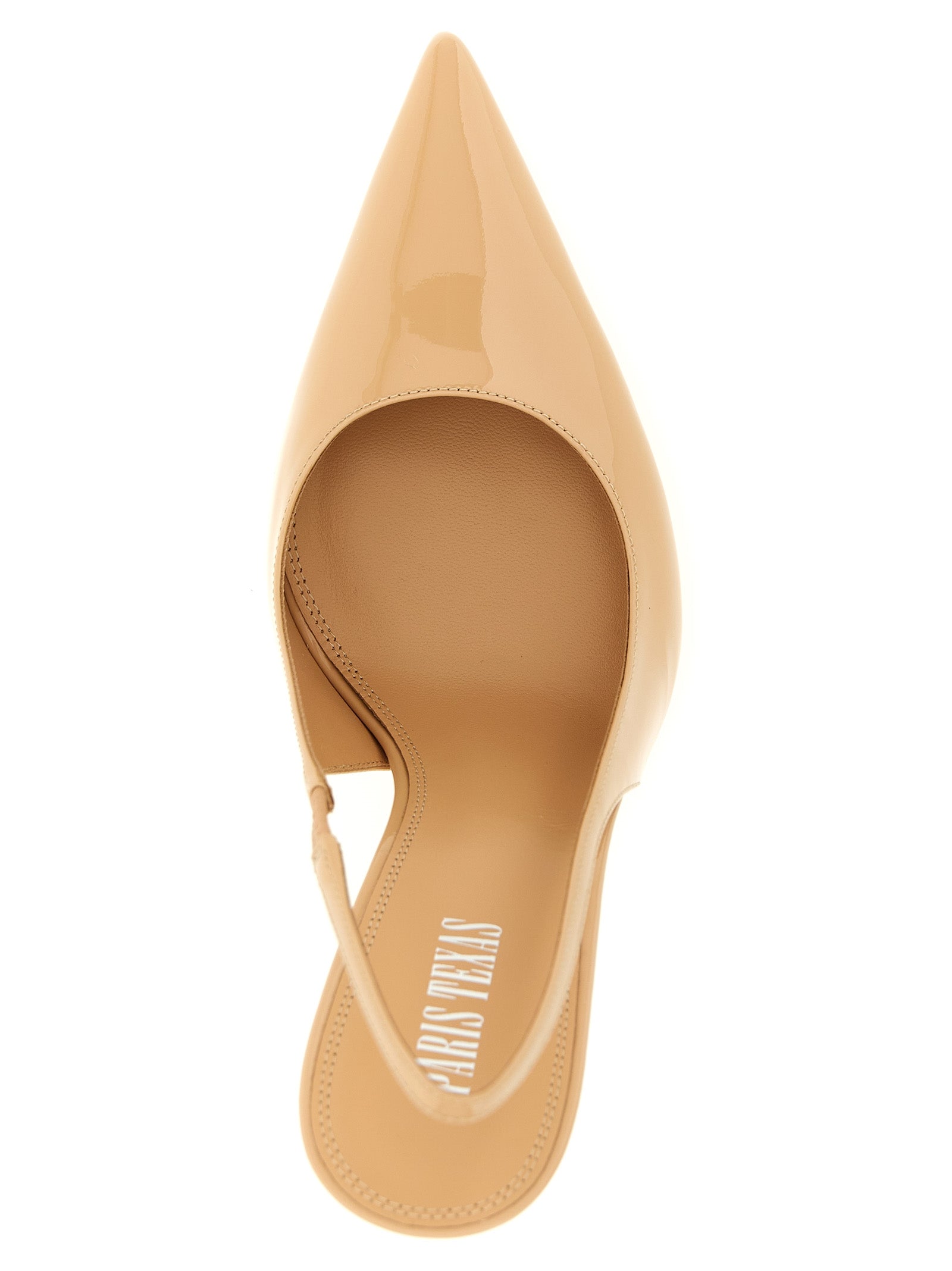 Lidia slingback Beige Calfskin Leather (bos Taurus) Pumps