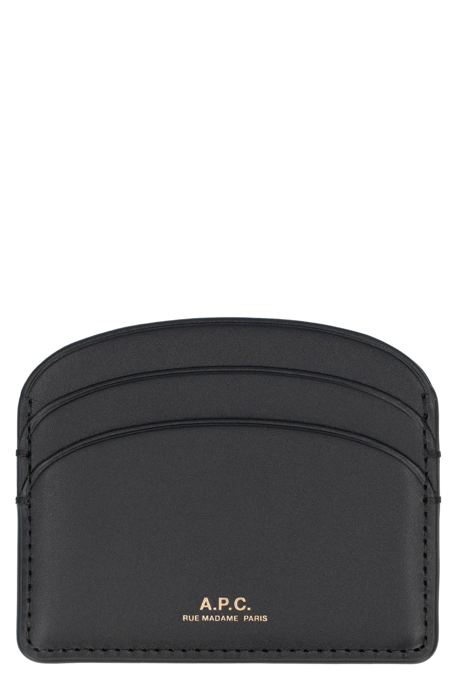 Lune Leather Card Holder Black Cotton Wallets & Purses