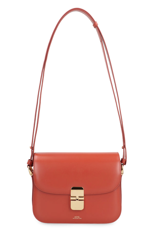Grace Small Leather Crossbody Bag Brown Cowhide Shoulder