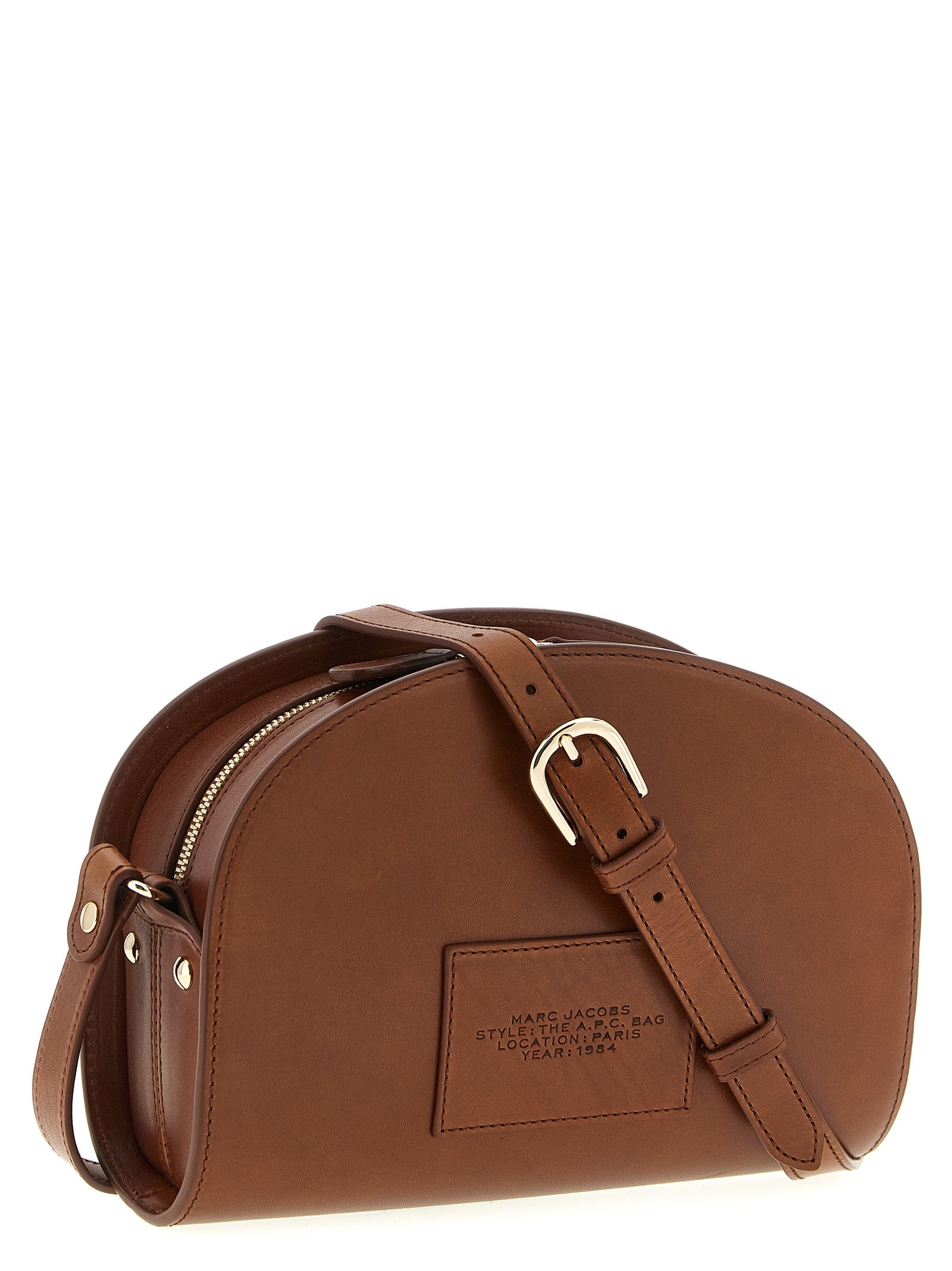 Capsule crossbody bag A.P.C. x Marc Jacobs Brown Cow Leather (bos Taurus)