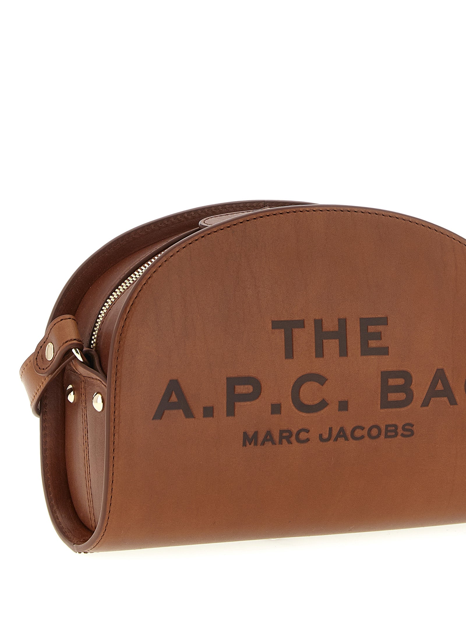 Capsule crossbody bag A.P.C. x Marc Jacobs Brown Cow Leather (bos Taurus)