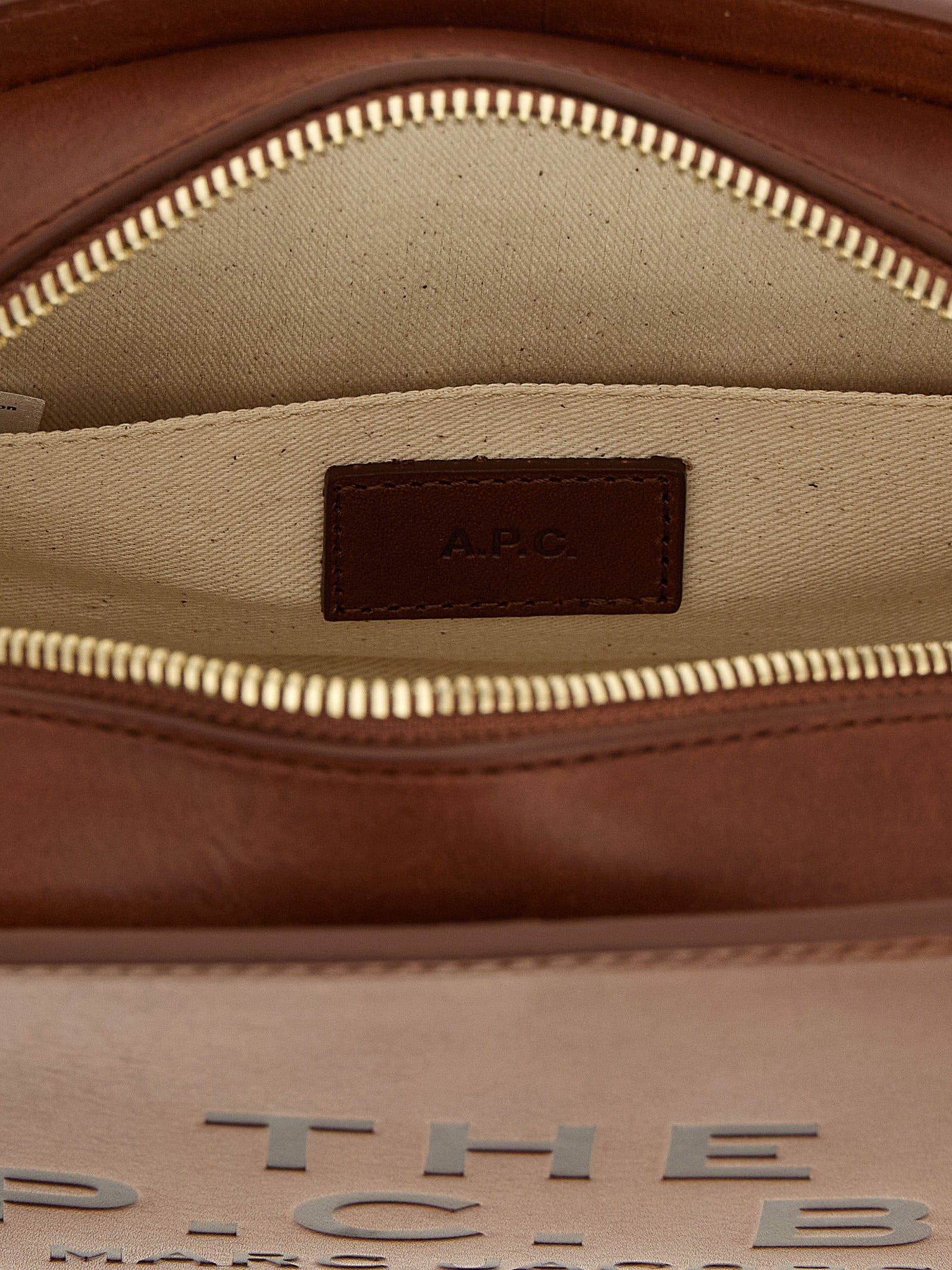 Capsule crossbody bag A.P.C. x Marc Jacobs Brown Cow Leather (bos Taurus)
