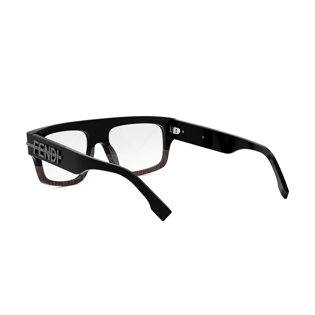 FE50062I Fendi Fendigraphy 005 Nero-Marrone Acetate Occhiali Da Vista