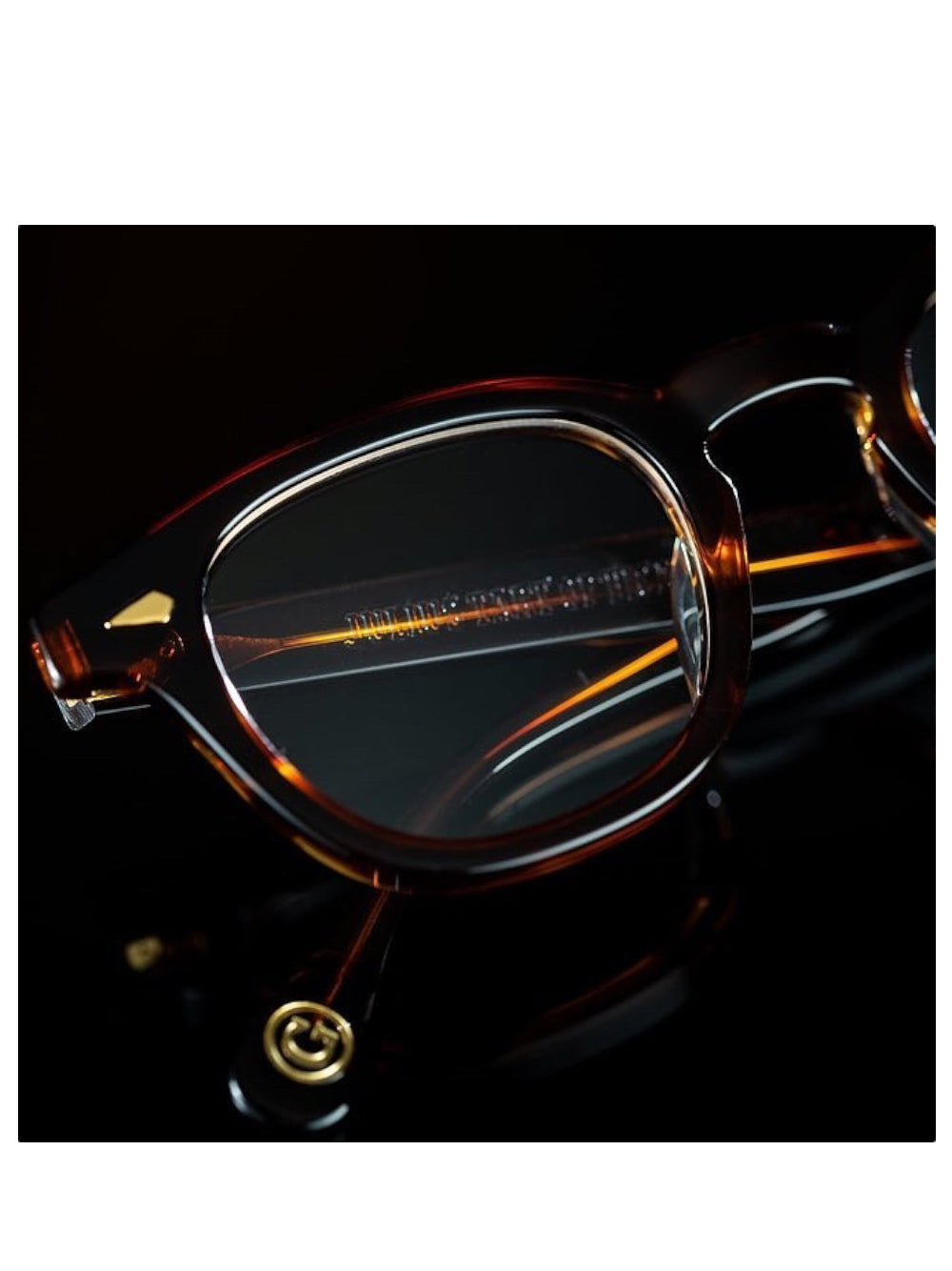 Julius Tart - Ar Gold Limited Edition Demi Amber Eyeglasses