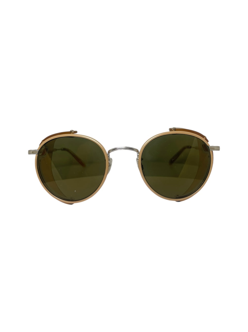 Garrett Leight Wilson Sun Shield Beige Sunglasses