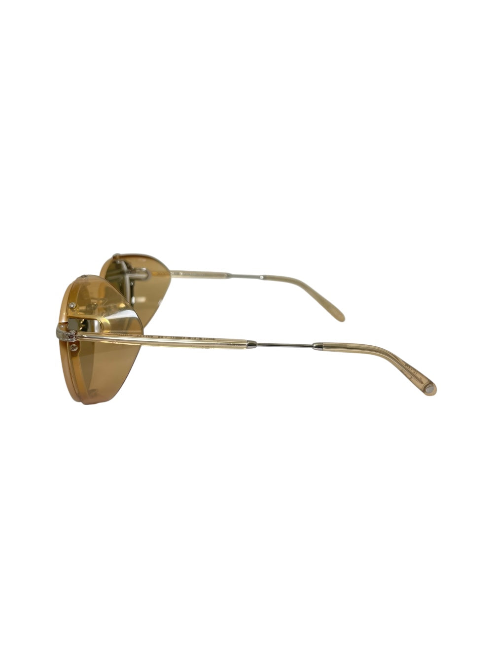 Garrett Leight Wilson Sun Shield Beige Sunglasses