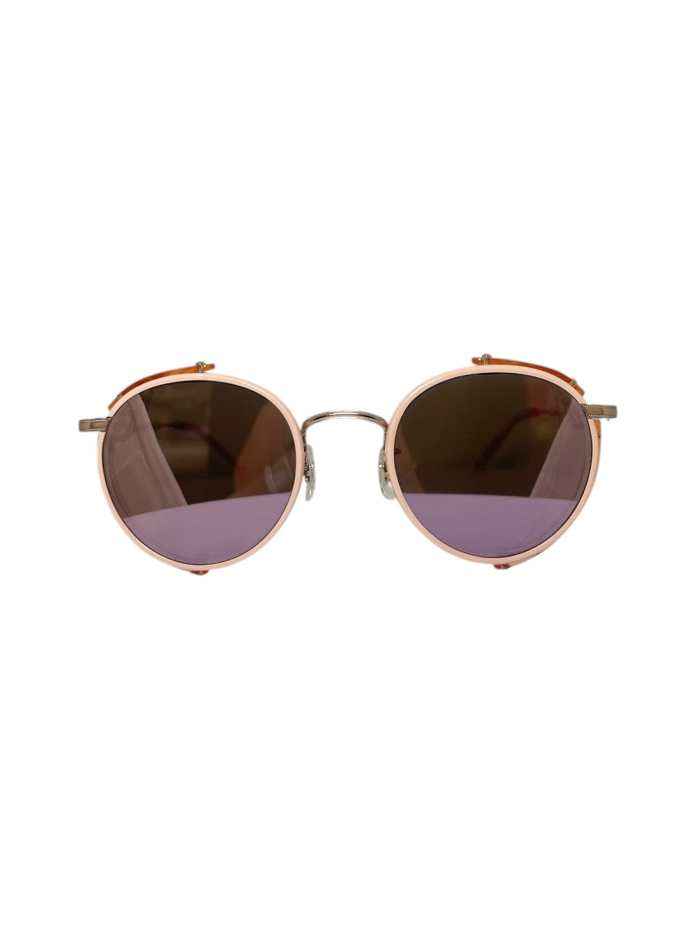 Garrett Leight Wilson Sun Shield Pink Sunglasses