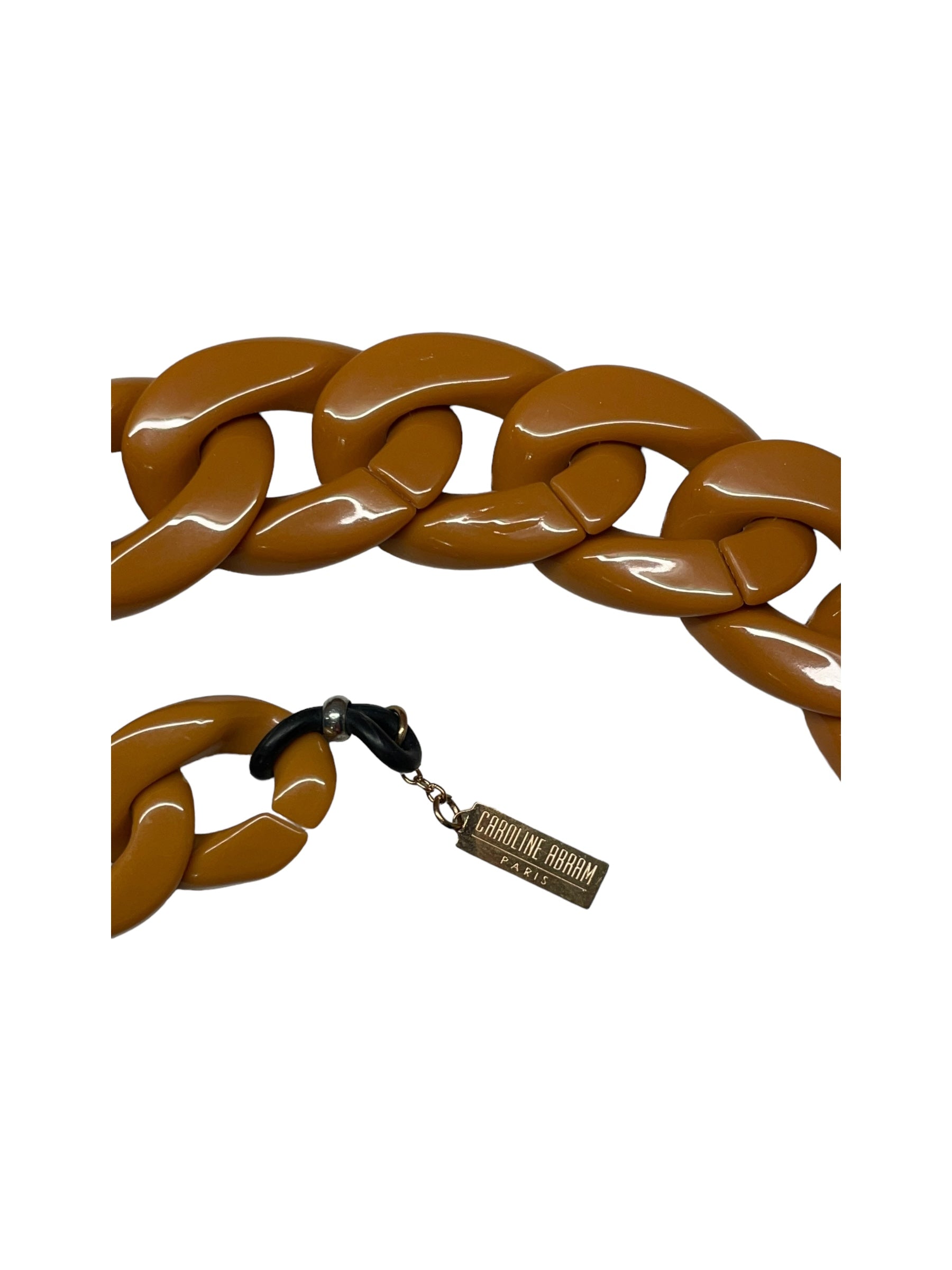 Eyewear Chain Dark Blue & Brown Eyeglasses