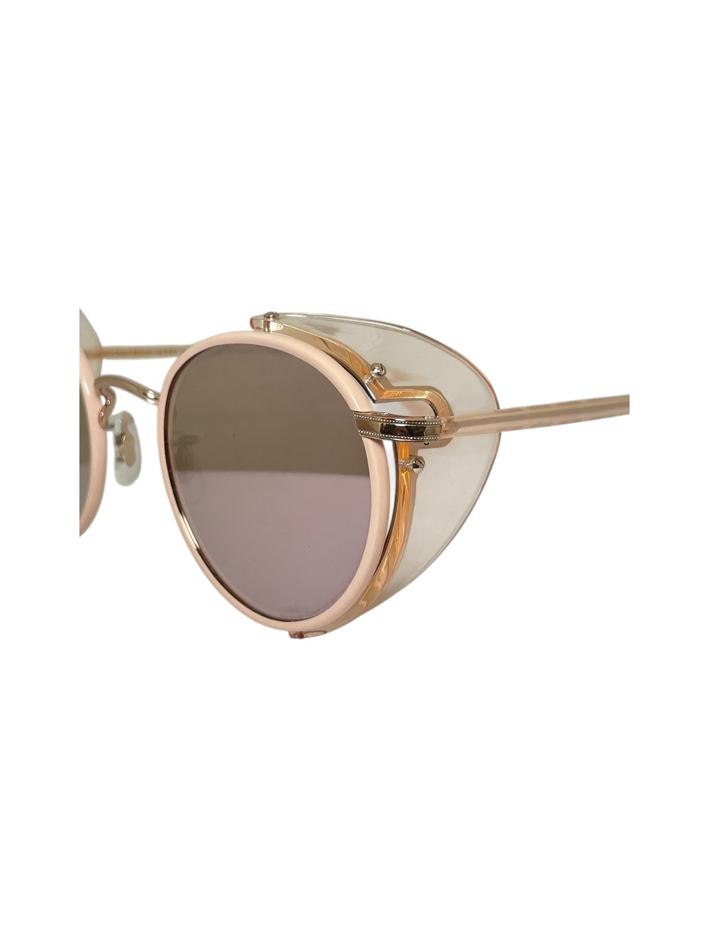 Garrett Leight Wilson Sun Shield Pink Sunglasses