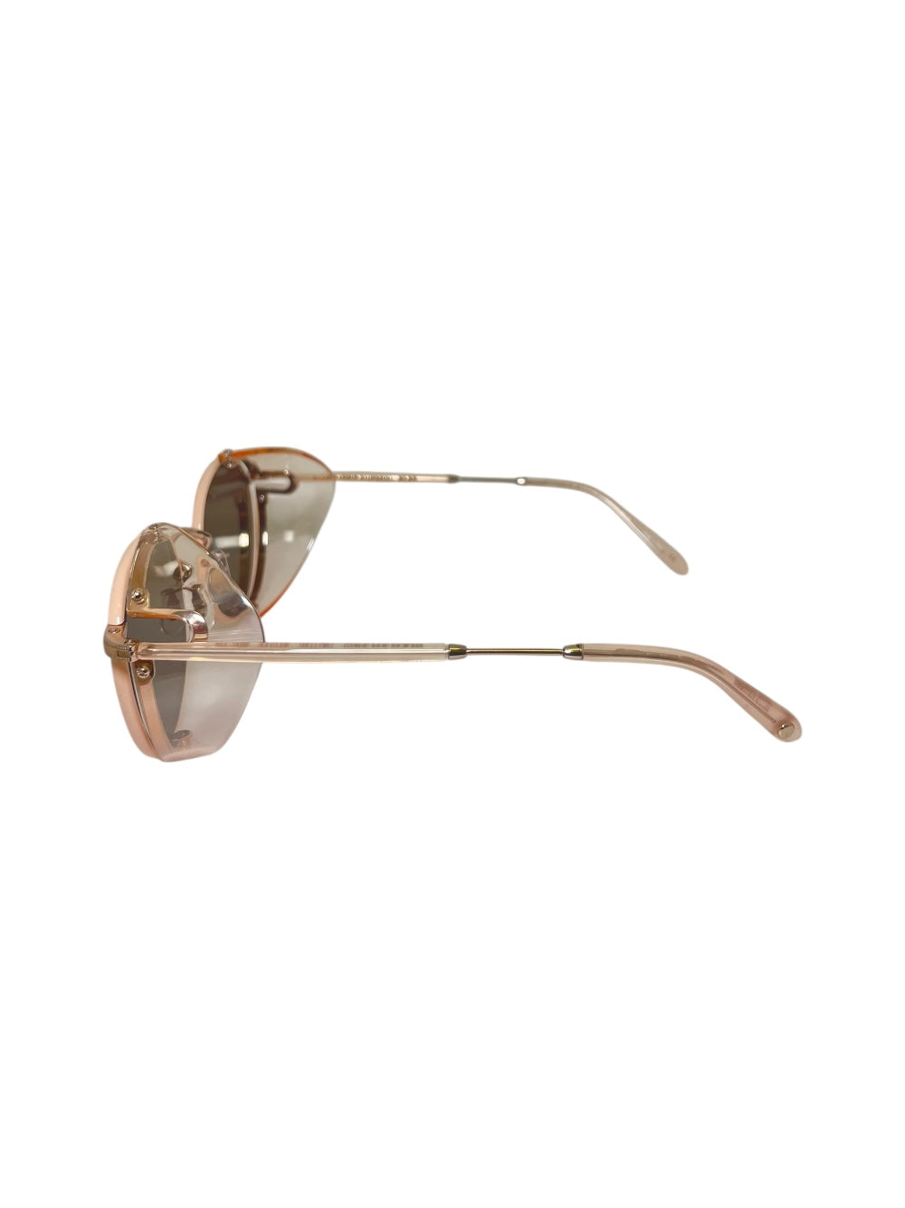 Garrett Leight Wilson Sun Shield Beige Sunglasses