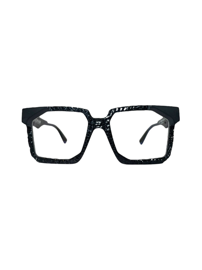 Kuboraum - Maske K30 Black Shine & Eyeglasses