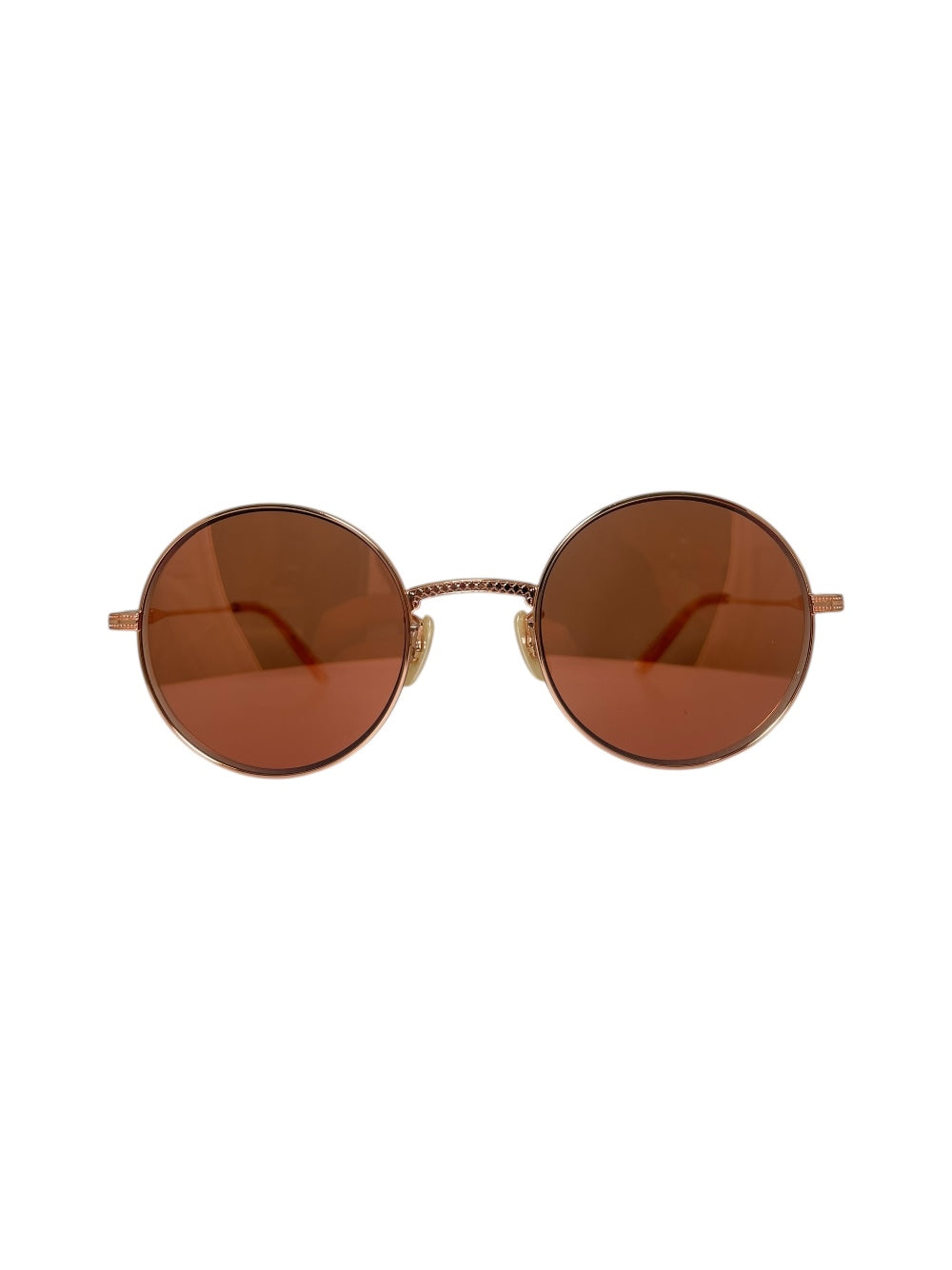Garrett Leight - Seville Rose Gold Sunglasses