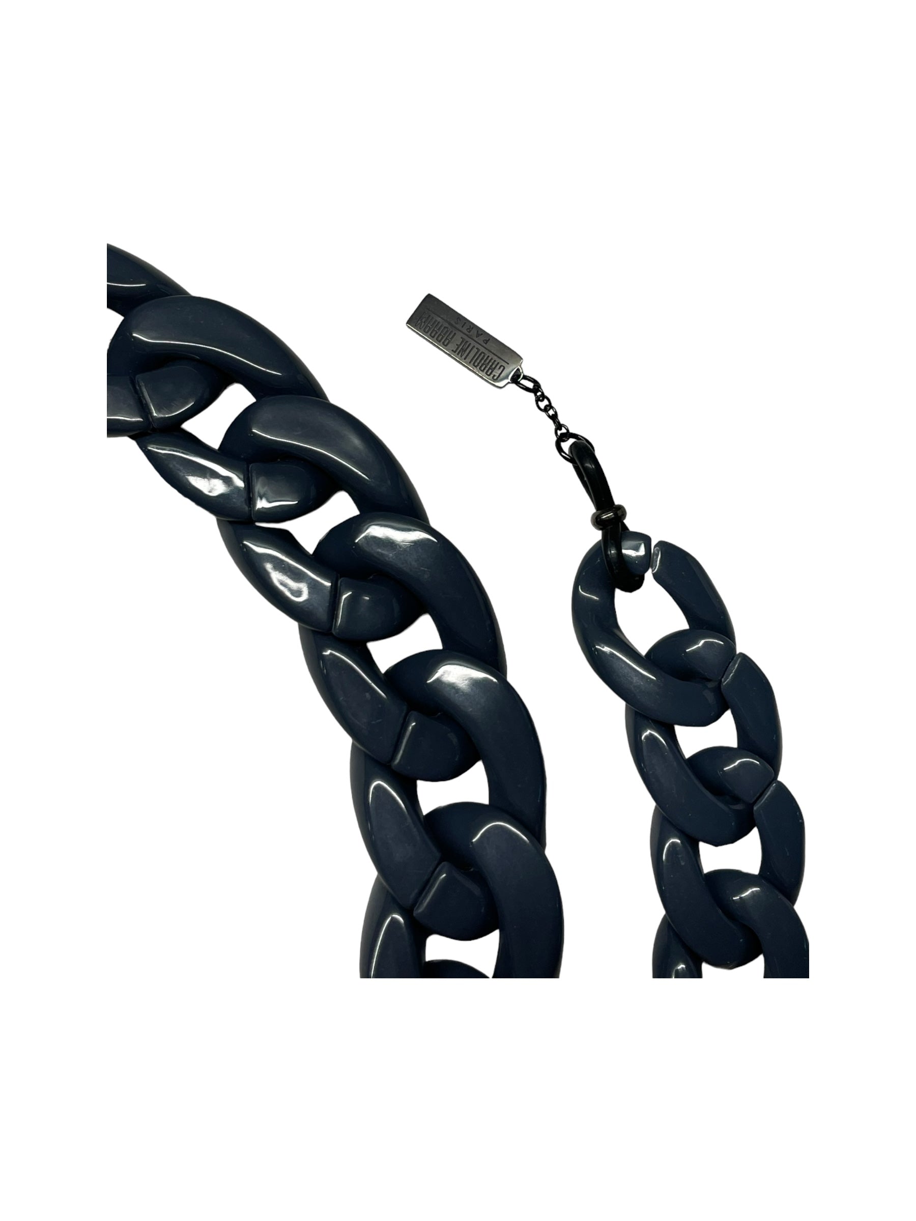 Eyewear Chain Dark Blue & Brown Eyeglasses