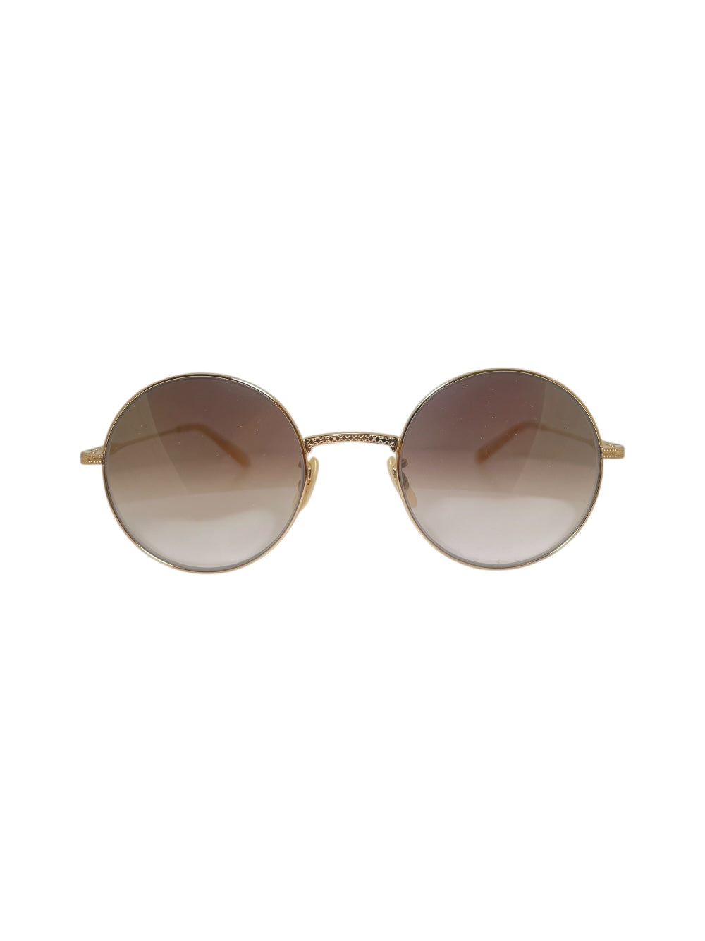 Garrett Leight - Seville Gold Brown Sunglasses