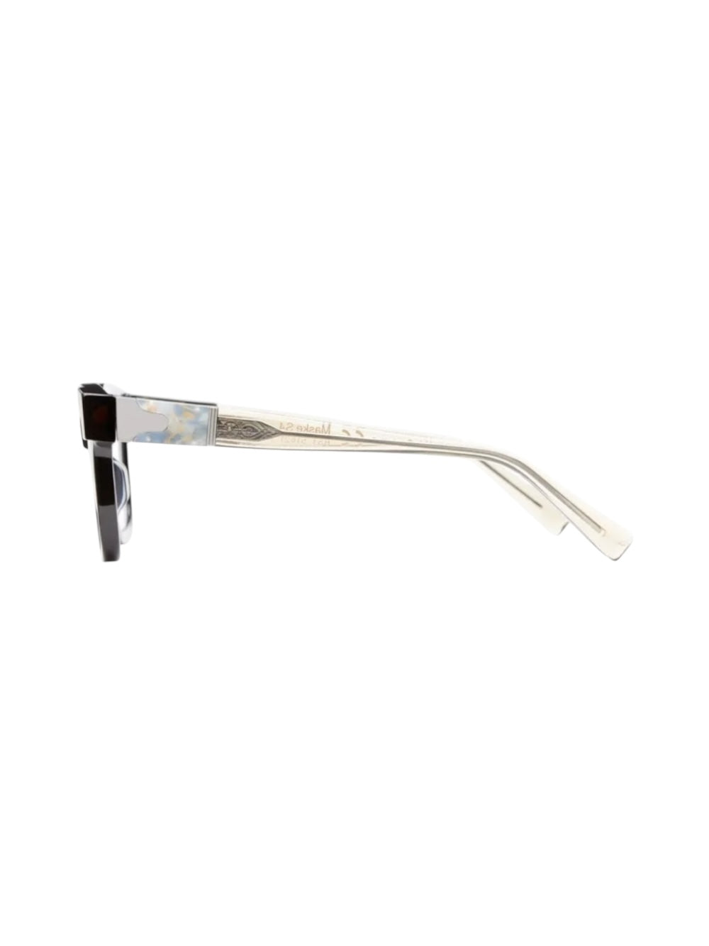 Kuboraum - Maske K30 Black Shine & Eyeglasses