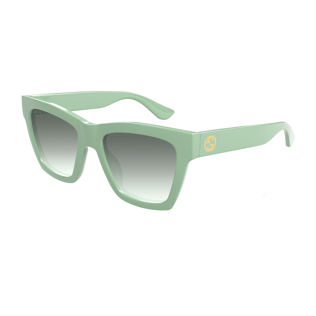 Gucci GG1714S Linea GG Logo 004 Green Grey Verde Acetate Occhiali Da Sole