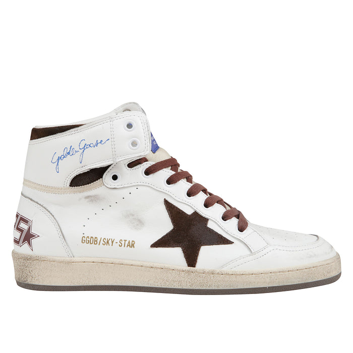 Sky-Star Sneakers White/beige/chocolate Brown Leather/suede