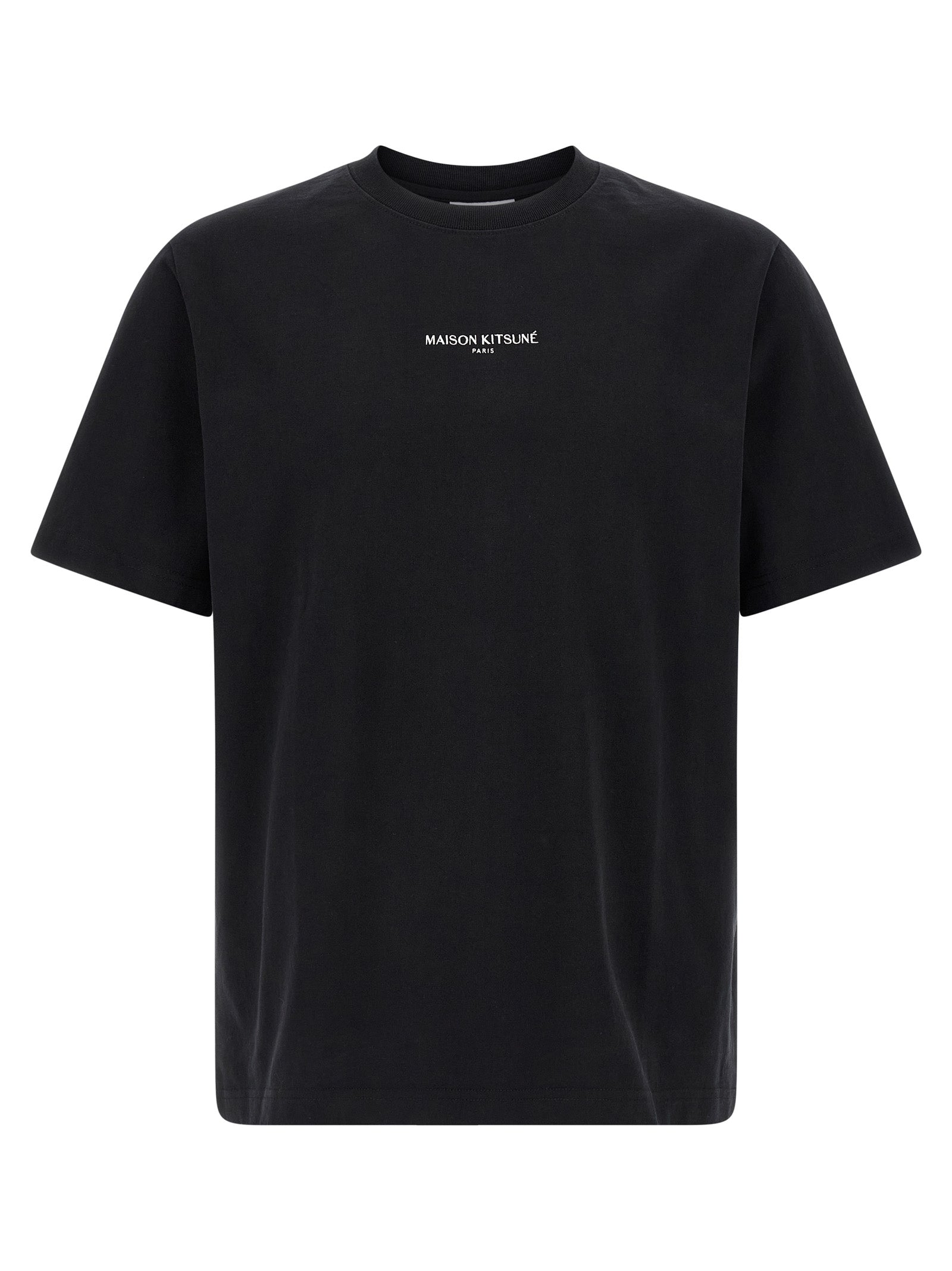 Maison Kitsuné Paris T-shirt Black Organic Cotton