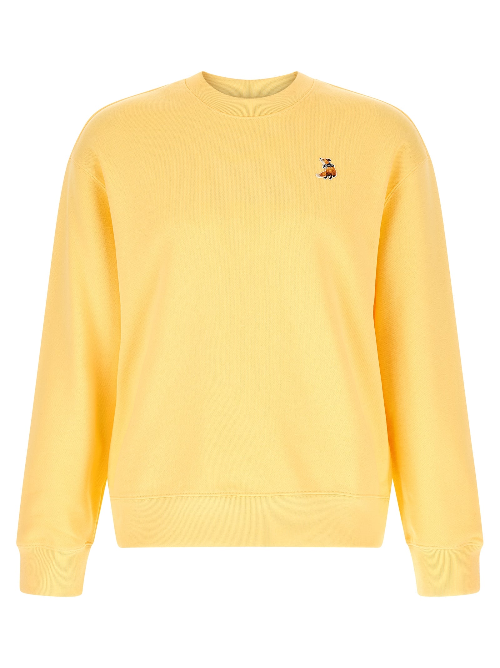 Dreaming Fox sweatshirt Yellow Organic Cotton