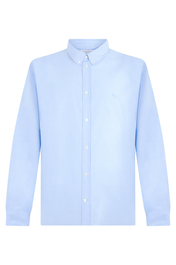 Long-Sleeved Shirt Light Blue Cotton