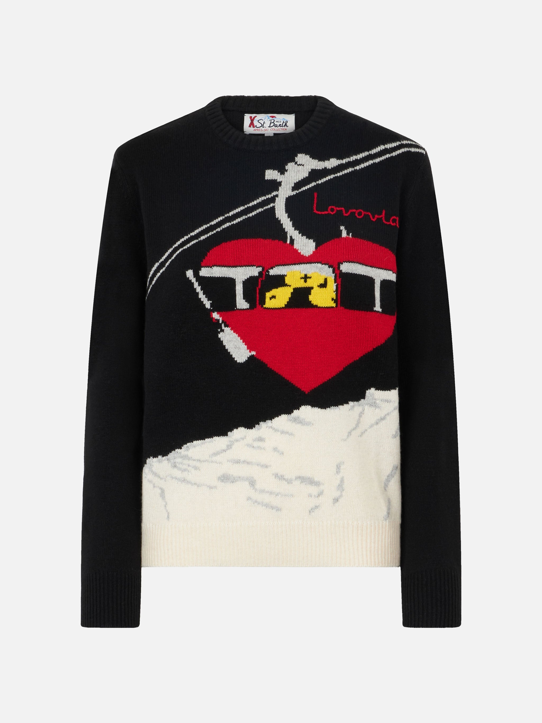 Black New Queen Sweater With Lovovia Embroidery