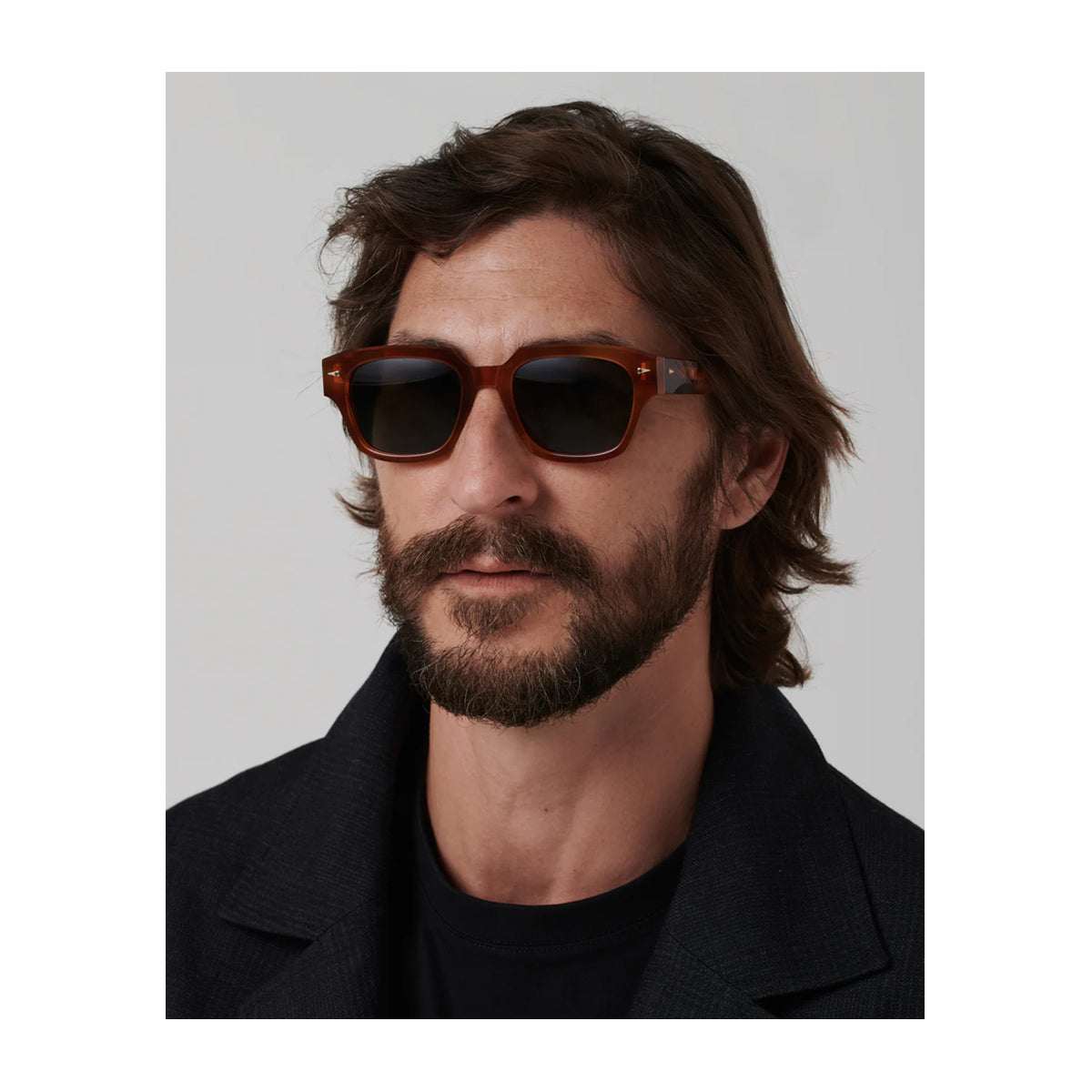 Ahlem Rivoli Orange Turtle Arancione Acetate Occhiali Da Sole