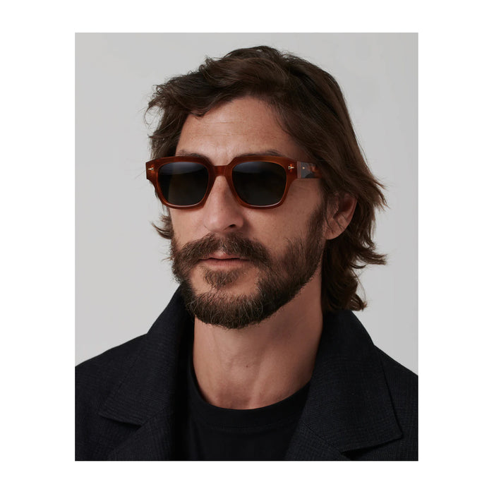 Ahlem Rivoli Orange Turtle Arancione Acetate Occhiali Da Sole