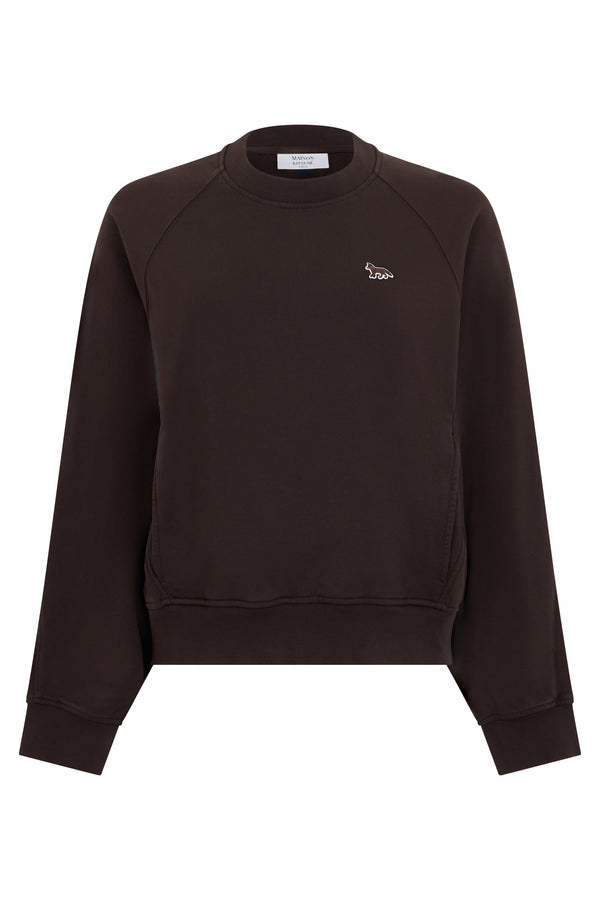 Oversized Cotton Sweatshirt Brown Sweatshirts