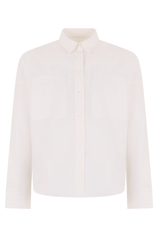 Shirt Striped Cotton White