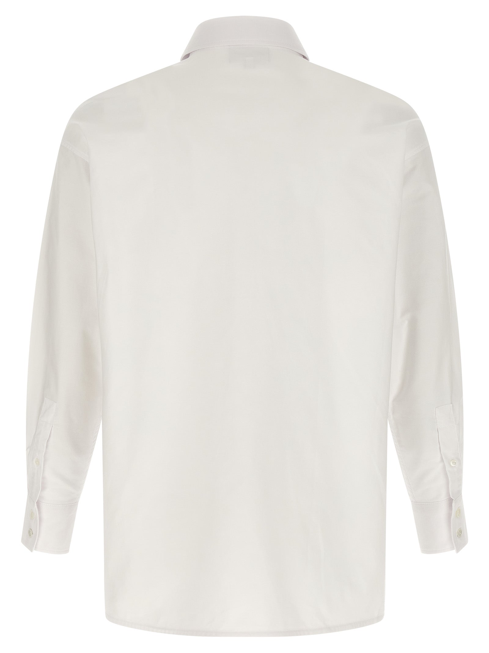 Baby Fox Shirt White Cotton Shirt, Blouse